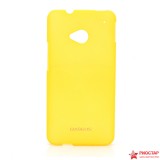 Пластиковая накладка Baseus для HTC One+пленка+стилус(желтый)